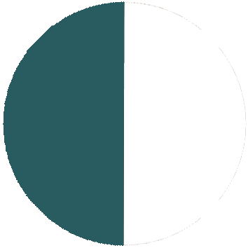 Dark green/White