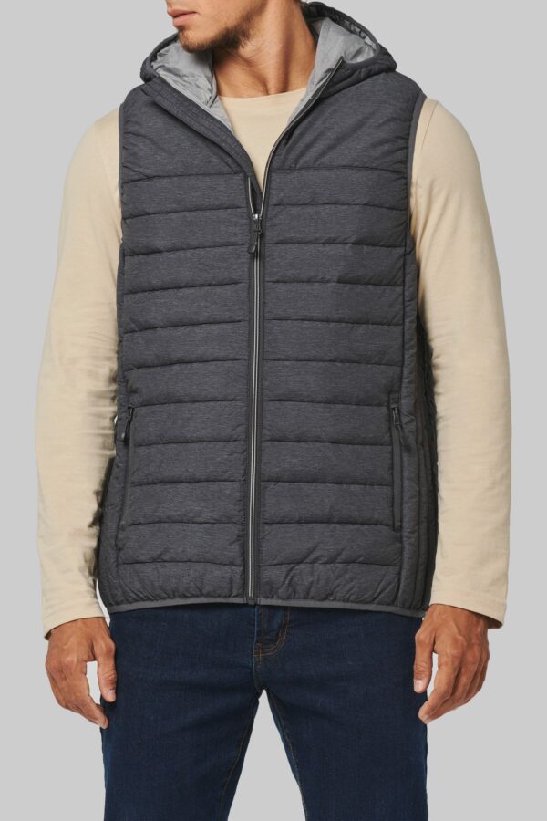 bodywarmer à capuche