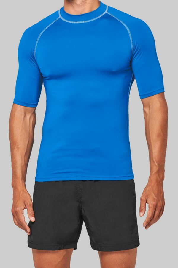 t shirt technique a manches courtes avec protection anti uv unisex